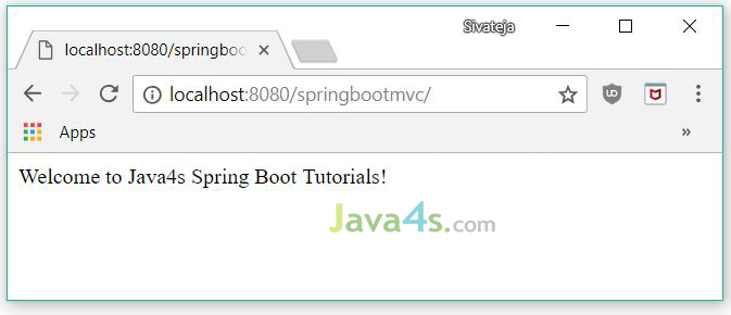 Spring Boot + Spring MVC + JSP Hello 